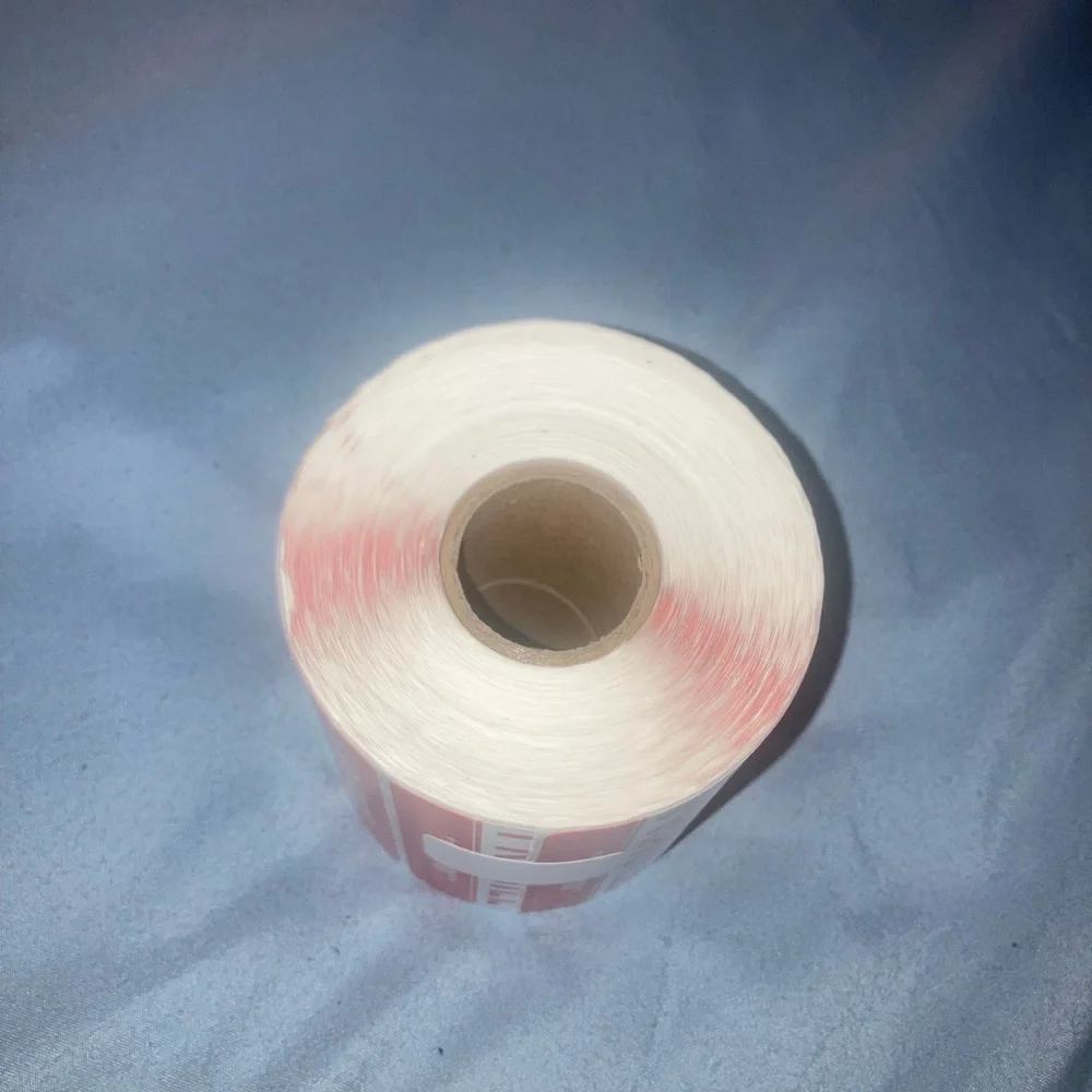 Fragile Please Handle With Care Red Packing Labels - Roll (500) - Picture 3 of 3